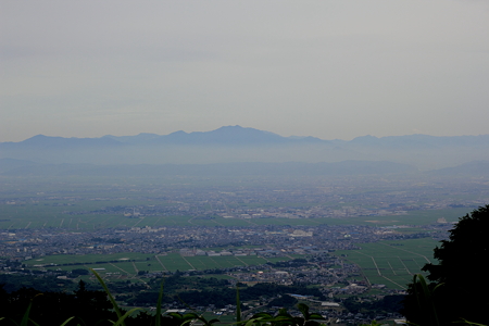 弥彦山　越後平野