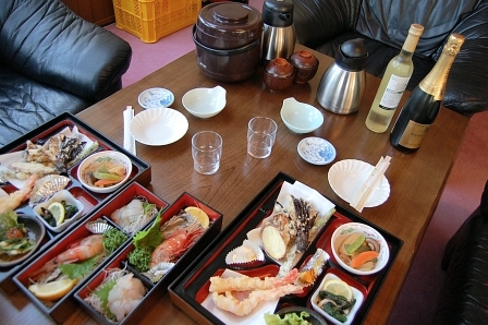 部屋食を楽しむ