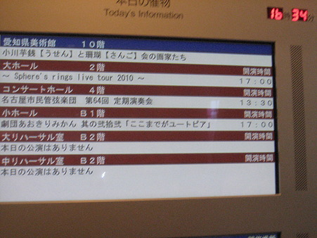 名古屋の電光掲示板